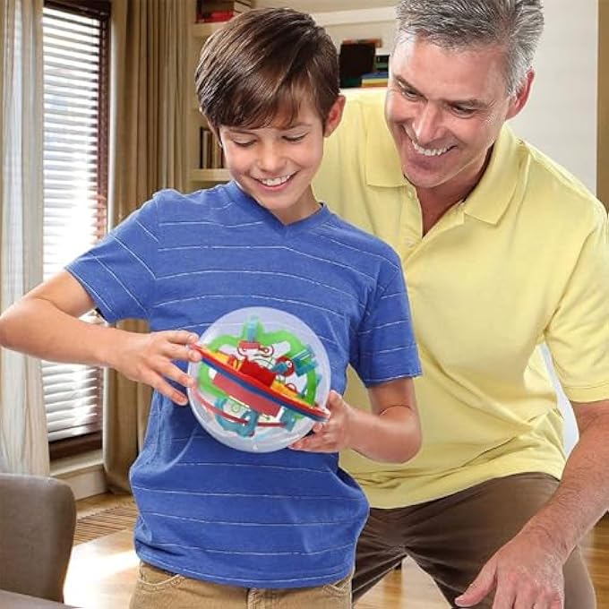 MAZE BALL 3D PUZZLE GAMES INTELLECT BALL WITH 100 CHALLENGING BARRIERS 3D EDUCATIONAL TOYS THAT CAN DEVELOP CHILDREN'S BRAINS 3D PUZZLE TOYS MAGICAL MAZE BALL BRAIN TEASERS PUZZLE GAMES (12CM/4.72'') - Image 4